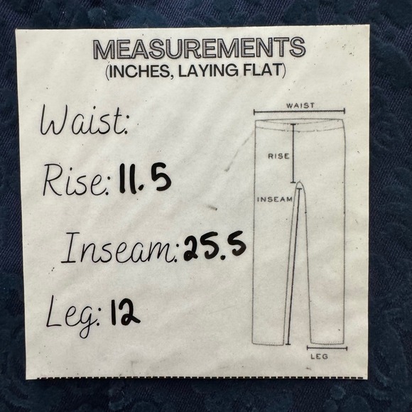 PILCRO Anthropologie Pants 27 NWT Wide Leg Cropped Velvet Burnout Blue High Rise - Picture 10 of 10